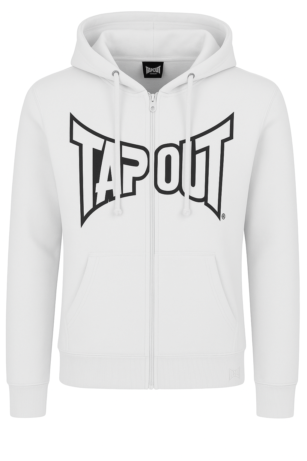 Tapout White Hoodie Front Tapout White Hoodies