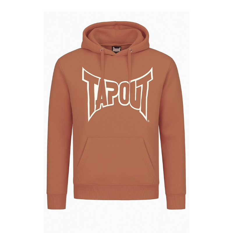 Tapout Flocked Batwing Hoodie Men Tapout Flocked Batwing Graphic Hoodie