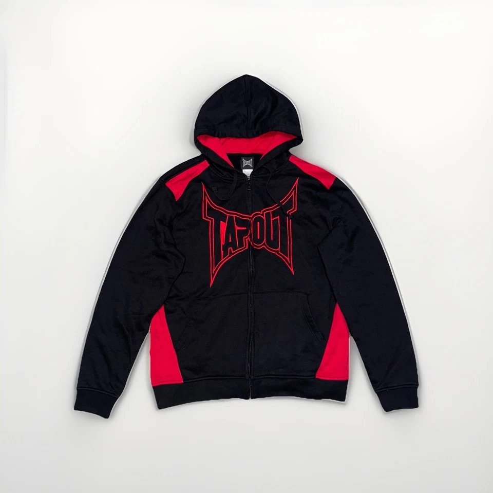 Tapout Black & Red Full Zip Hoodie Tapout Black & Red Full Zip Hoodie