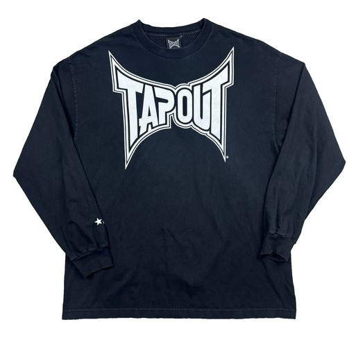 Boys Tapout Long Sleeve Shirt Black and Gray Boys Tapout Long Sleeve Shirt Black and Gray
