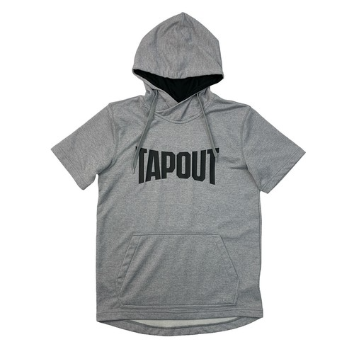 Tapout Hoodie Sweatshirt Mens Gray Short Sleeve Hoody Tapout Hoodie Sweatshirt Mens Gray Short Sleeve Hoody