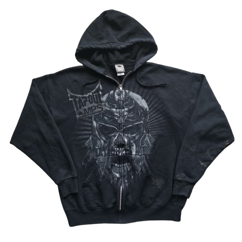 Tapout MPS Full Zip Hoodie Black Mens Tapout MPS Full Zip Hoodie Black Mens