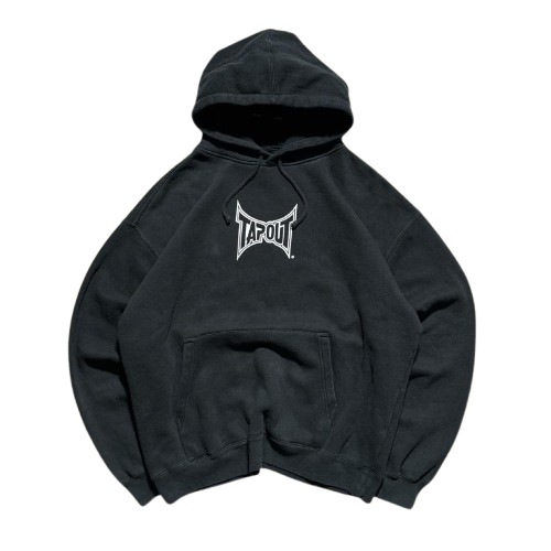Tapout Mens Black and Grey Hoodie Tapout Mens Black and Grey Hoodie