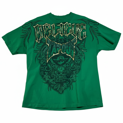 Tapout Mens Green Graphic Print T Shirt