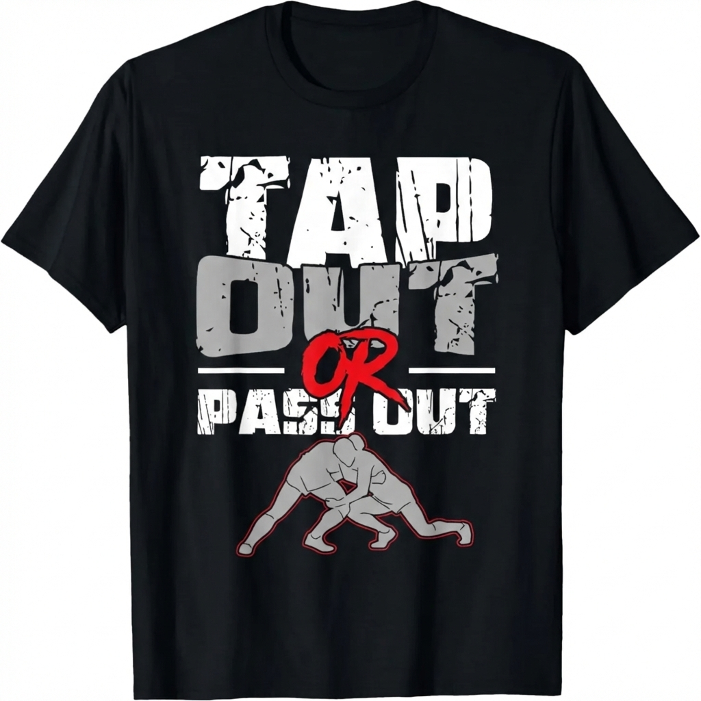 Tap Out Or Pass Out Wrestler T-Shirt Tap Out Or Pass Out Wrestler T-Shirt