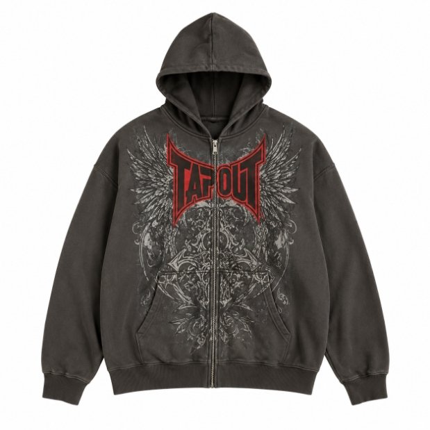 TAP OUT Ecko Vintager Zip Up Hoodie TAP OUT Ecko Vintager Zip Up Hoodie