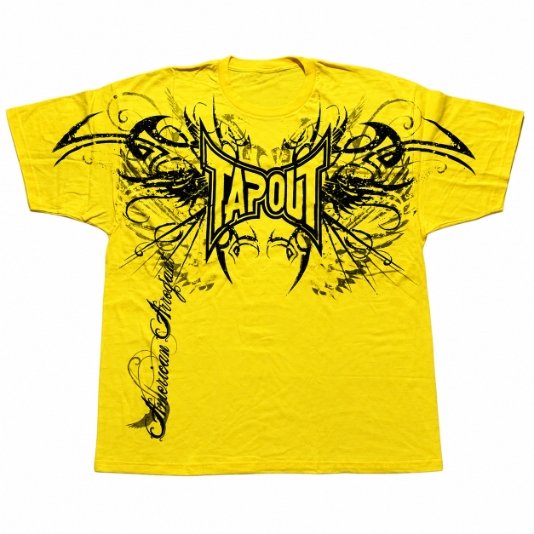 Tapout American yellow T shirt for USA streetwear Tapout American yellow T shirt for USA streetwear