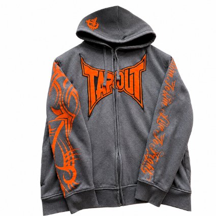 Tapout vintage zip up hoodie in classic streetwear style for USA casual wear Tapout vintage zip up hoodie in classic streetwear style for USA casual wear